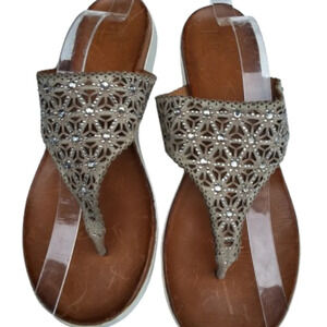 Nuvobella italian Leather jewel sandals 40/10